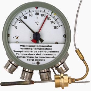 Termômetro de temperatura do enrolamento do transformador